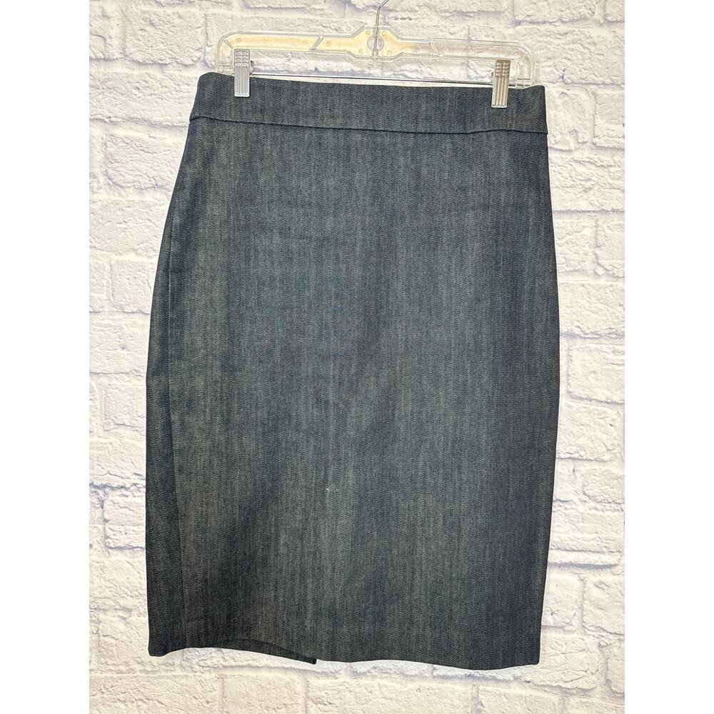 J. Crew Dark Wash Denim Pencil Mini Skirt